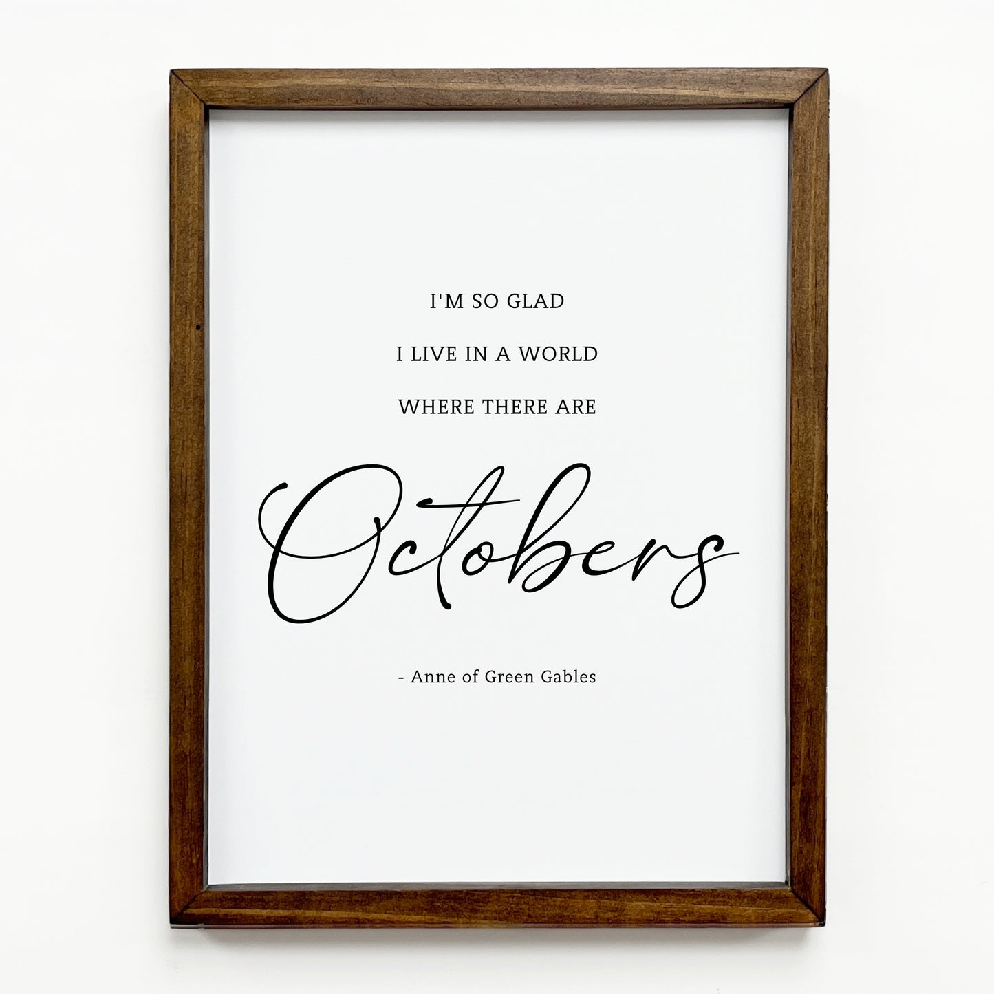 A World Where There Are Octobers Print