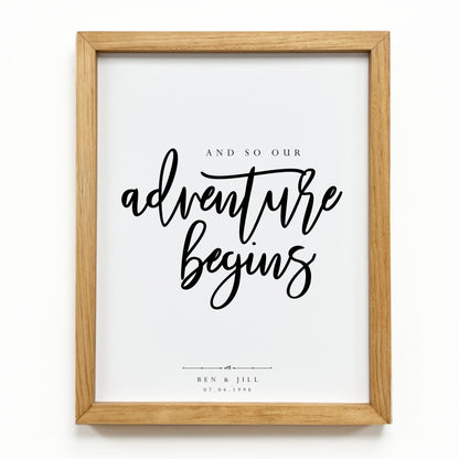 And So Our Adventure Begins | Print