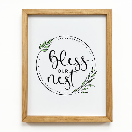 Bless Our Nest – Framed Print