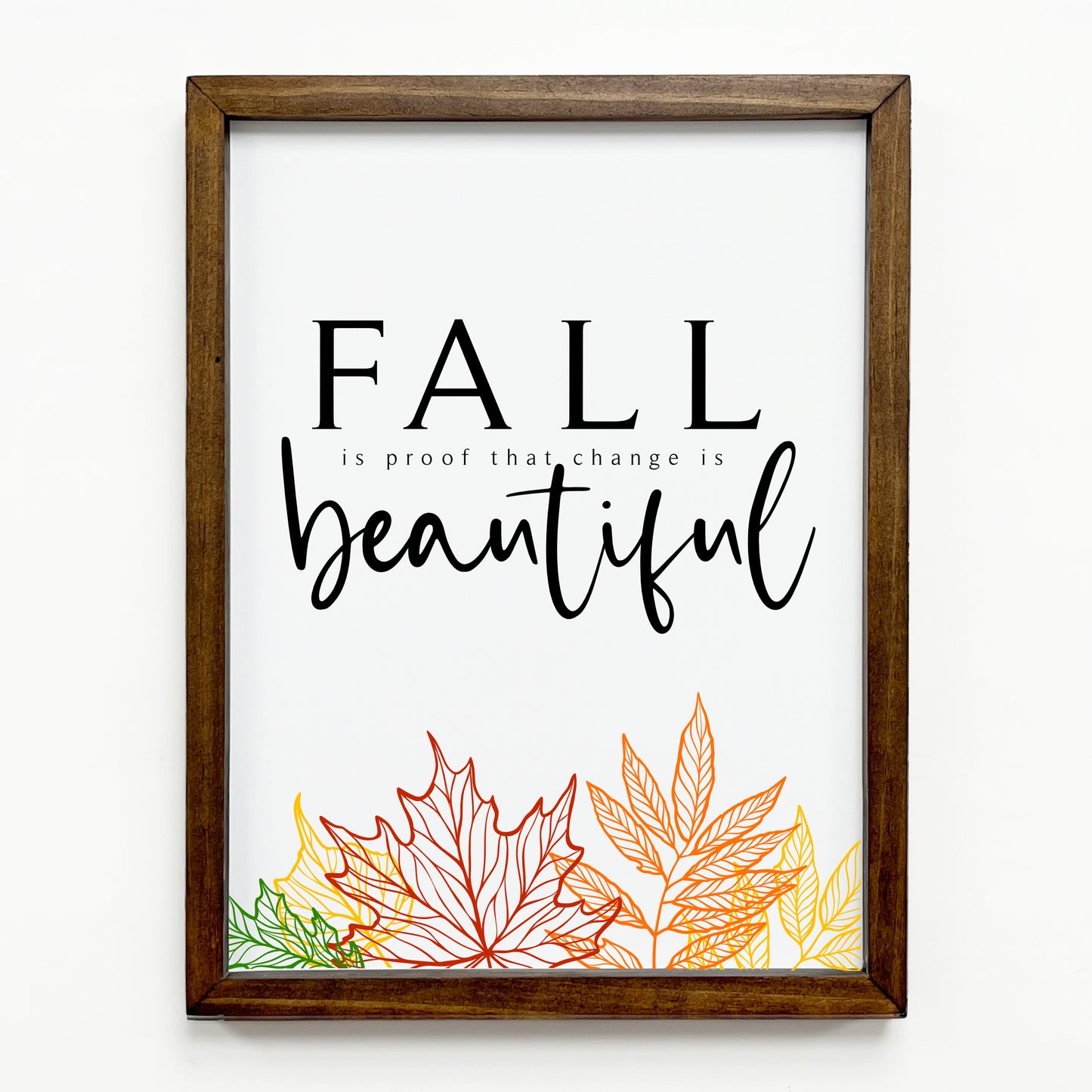 Fall Is Proof Change is Beautiful Print