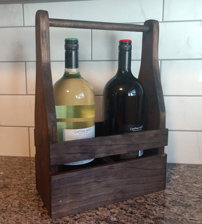 Double Wine Bottle Caddy Carrier