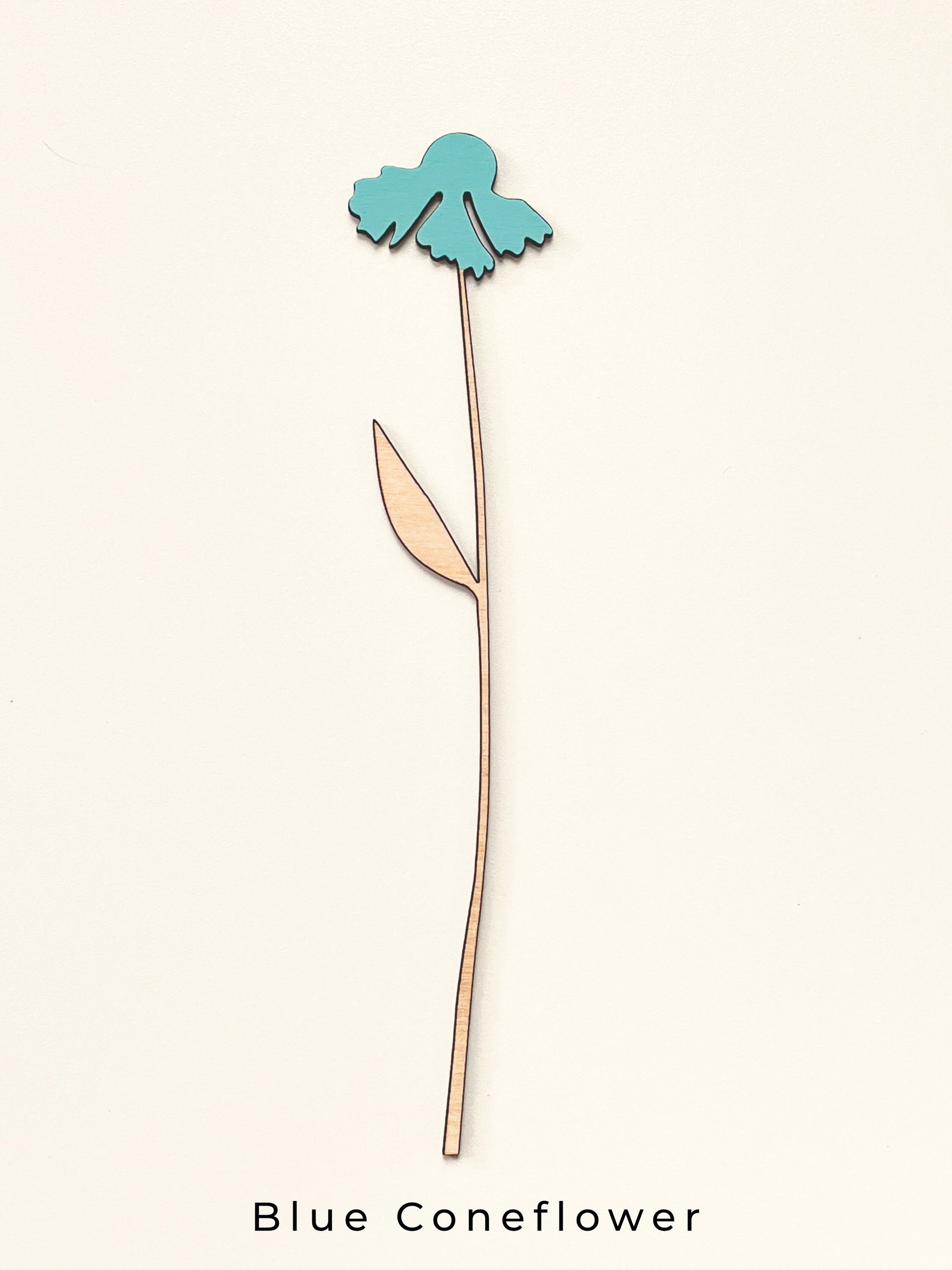 Individual Wooden Meadow Flower Stems