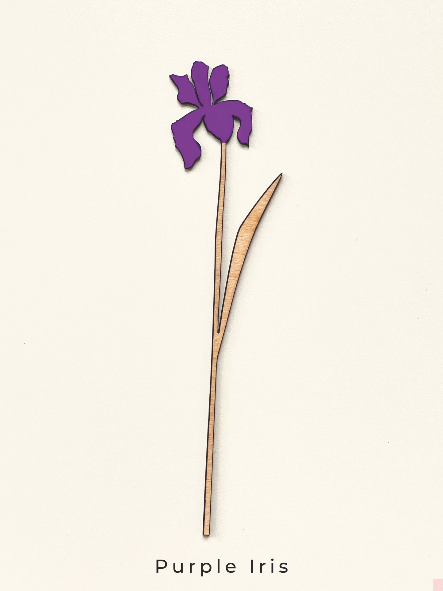 Individual Wooden Meadow Flower Stems