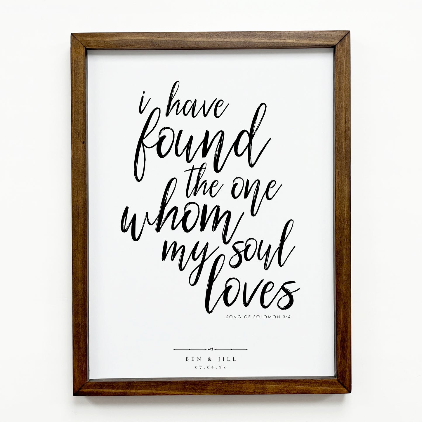 Song of Solomon 3:4 – Personalized Print