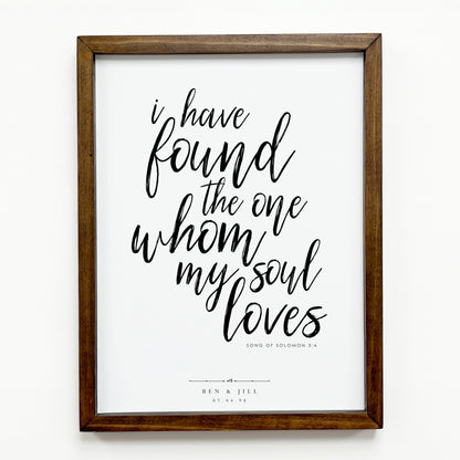 Song of Solomon 3:4 – Personalized Print